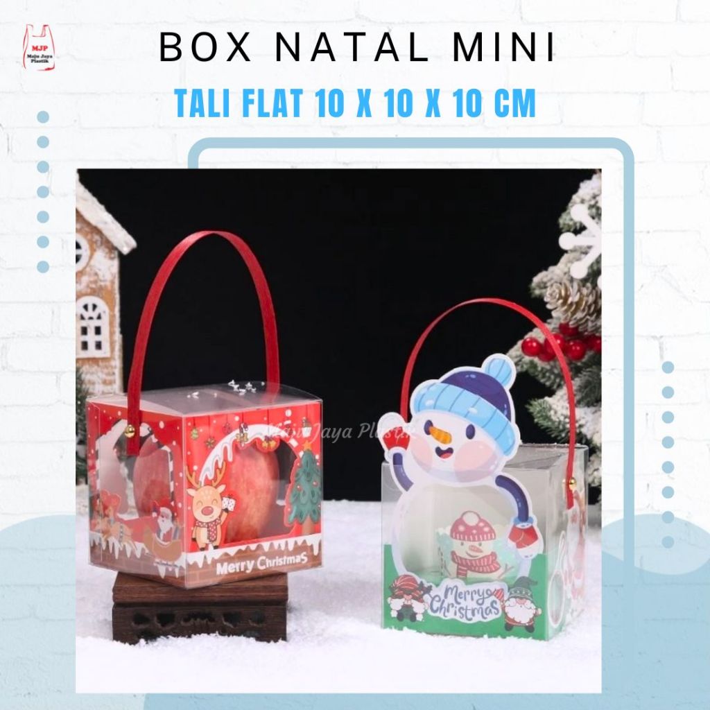 Hampers Natal Mini 1 Toples – Souvenir Christmas gift Box Unik / Box Hampers Natal 10x10x10