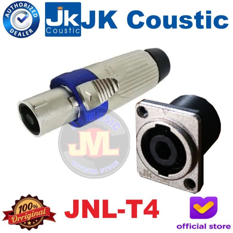 JK Coustic JNL4FXR Konektor Speakon 4Pin Jk Coustic JNl-4FXR Jack Speakon 4 Pin Original