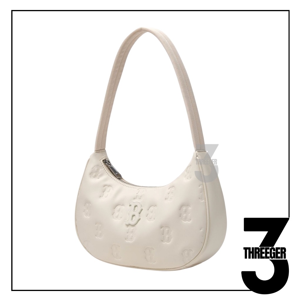 MLB Classic NY Monogram Hobo Bag White Original