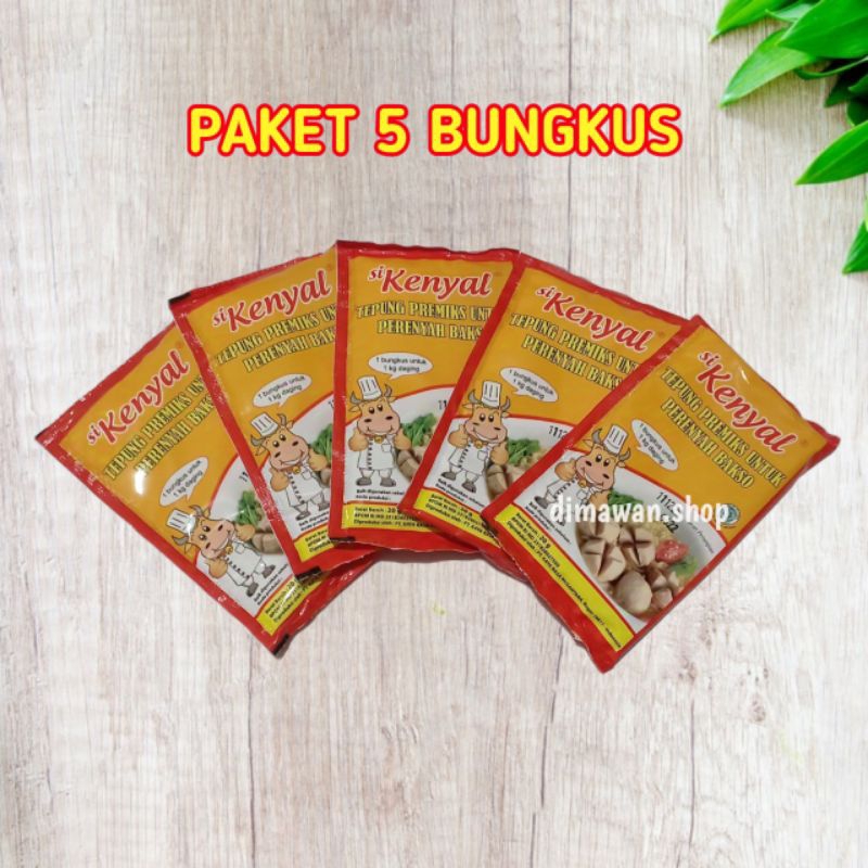 

SiKenyal tepung perenyah bakso 20 gram ( 5pcs )
