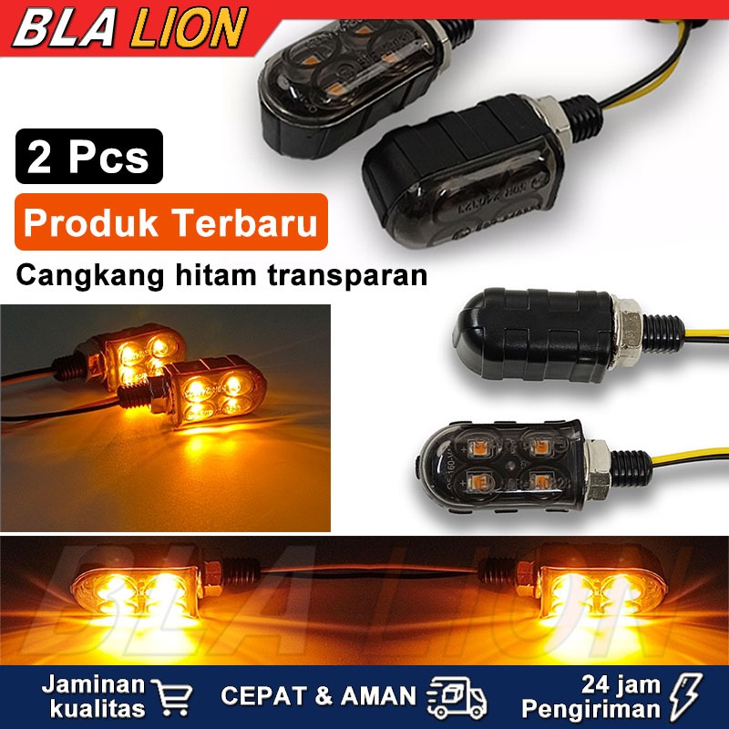 BLALION lampu Sein Mini Motor LED Super Terang  Sein Motor LED Universal Berlaku Verza CB 150 R Verz