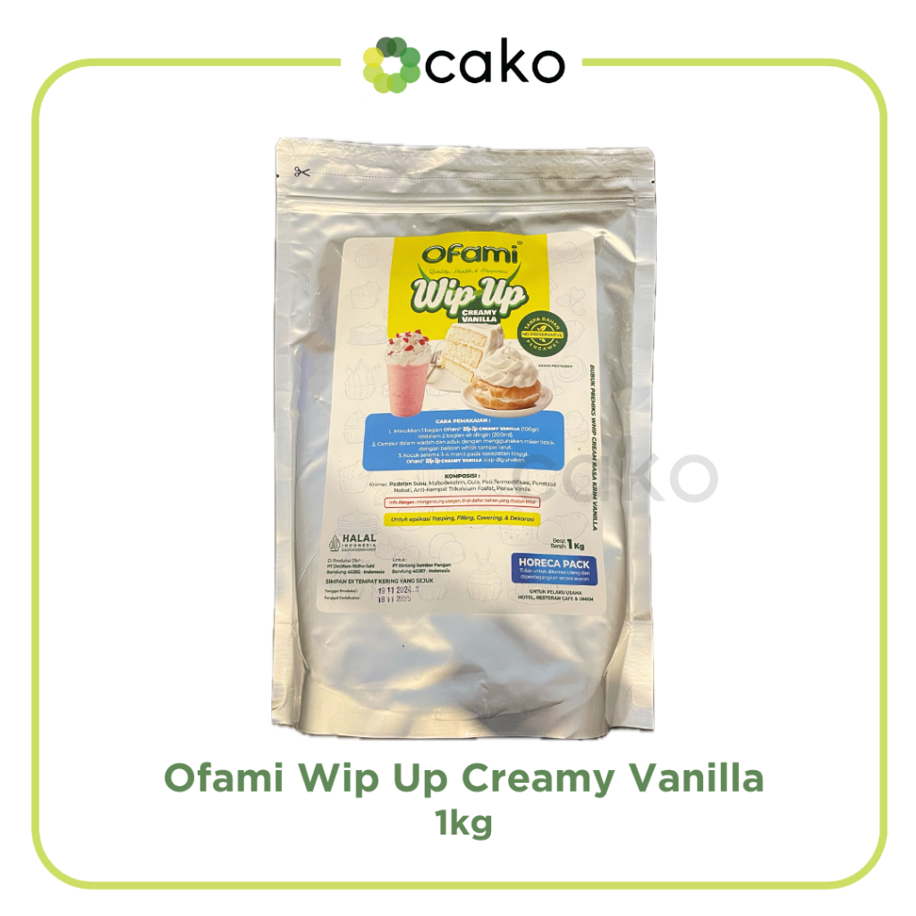 

Ofami Wip Up Creamy Vanilla 1kg / Whip Cream Instan
