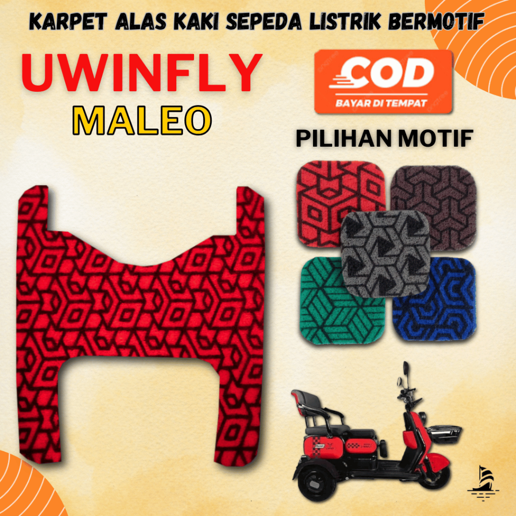 Karpet Sepeda Motor Listrik UWINFLY MALEO - MOTIF SPESIAL