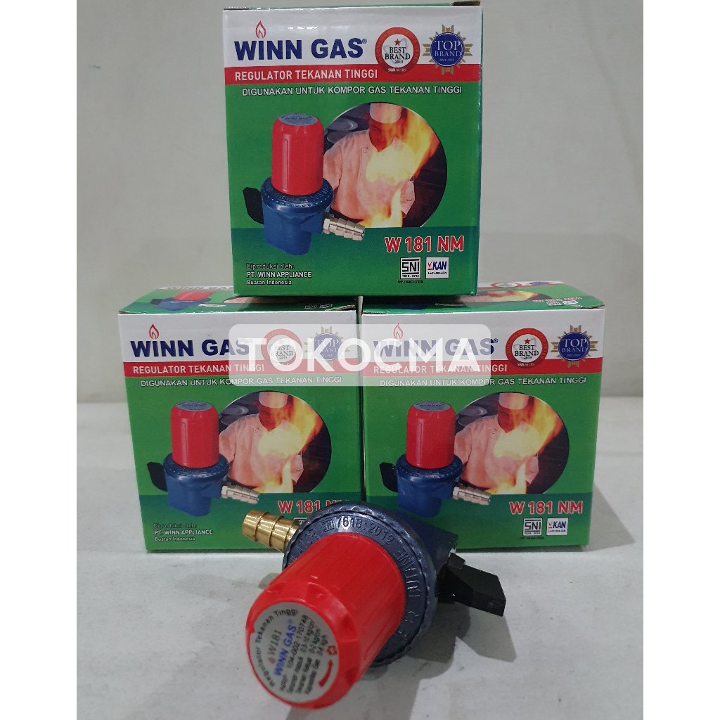 Kepala Gas Regulator / Kompor Gas Non Meter HP Winn Gas W181NM Tekanan Tinggi
