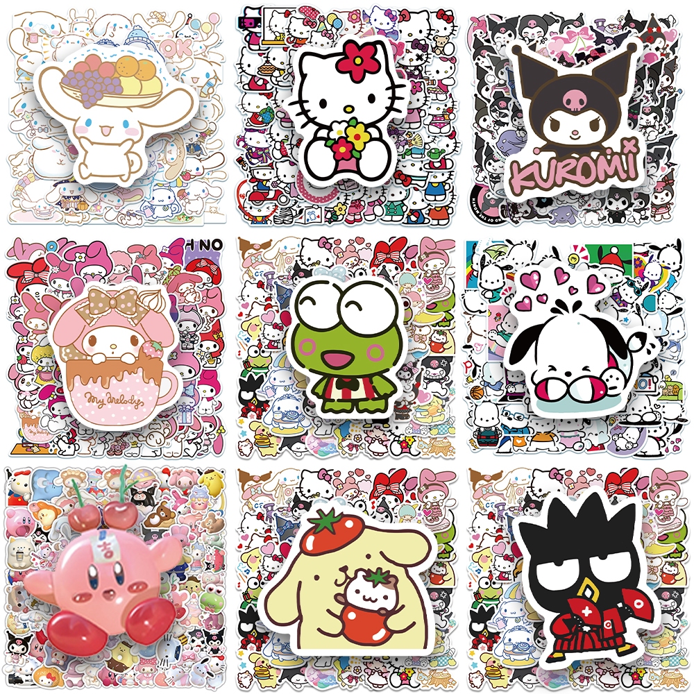 

COD✨gaya lucu Hello KittyMelody Kuromi Cinnamoroll stiker untukpapan luncur/Buku Harian/Laptop/StickerHelm Tahan Air Vinil/hp casing stikertahan air berperekat