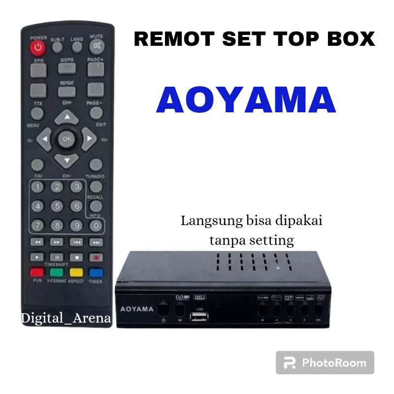 REMOTE SET TOP BOX AOYAMA T2 DIGITAL