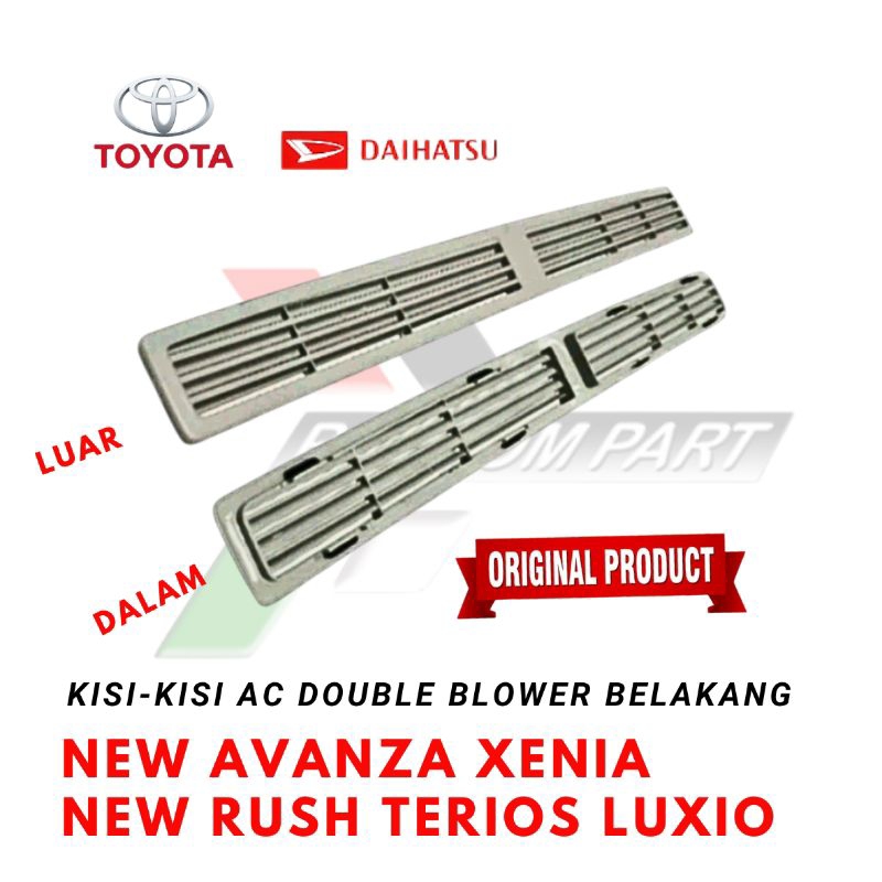 Kisi kisi AC Hisap Tutup Double blower belakang mobil New Avanza Xenia New Rush Terios Luxio ORI