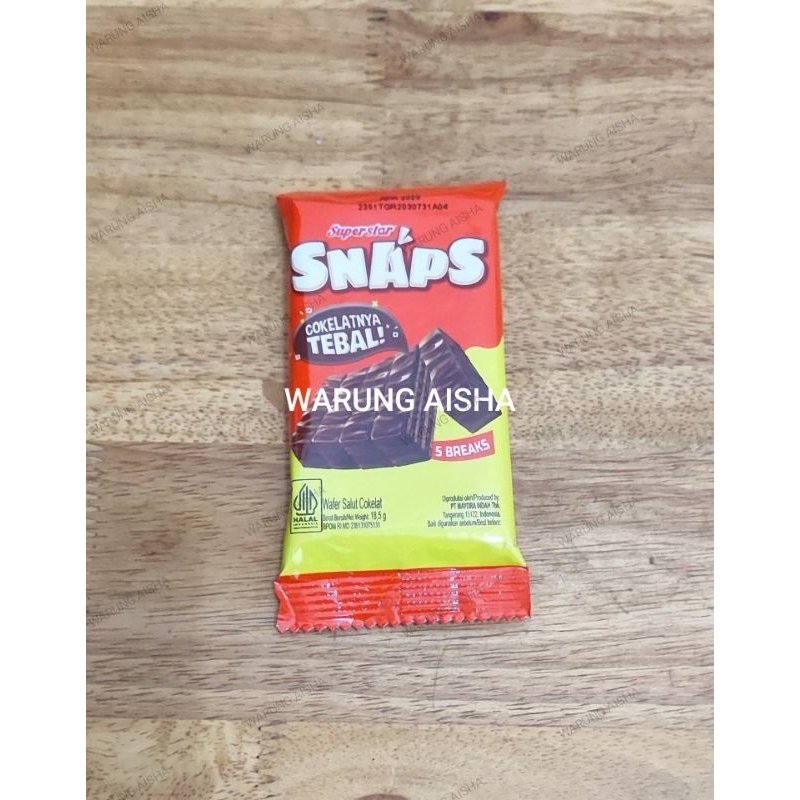 

Biskuit Wafer Salut Superstar Snaps Cokelat 18.5 gr