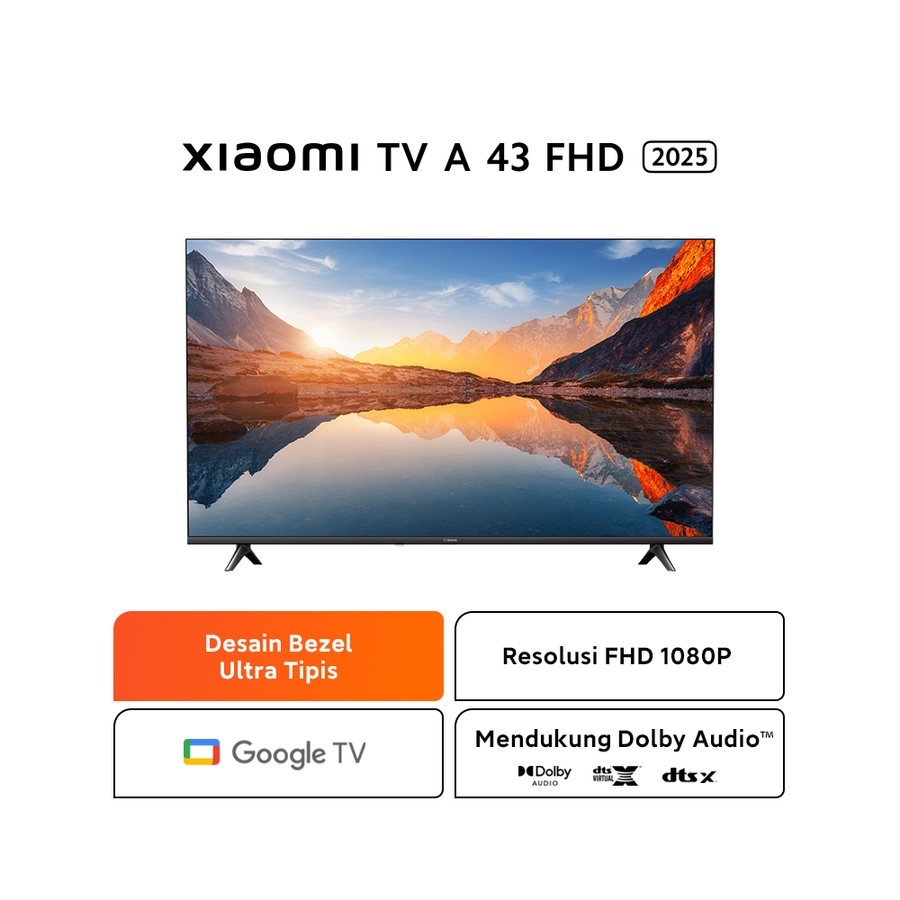 Xiaomi TV A 43" FHD / Android TV / Digital TV / Smart TV Resmi