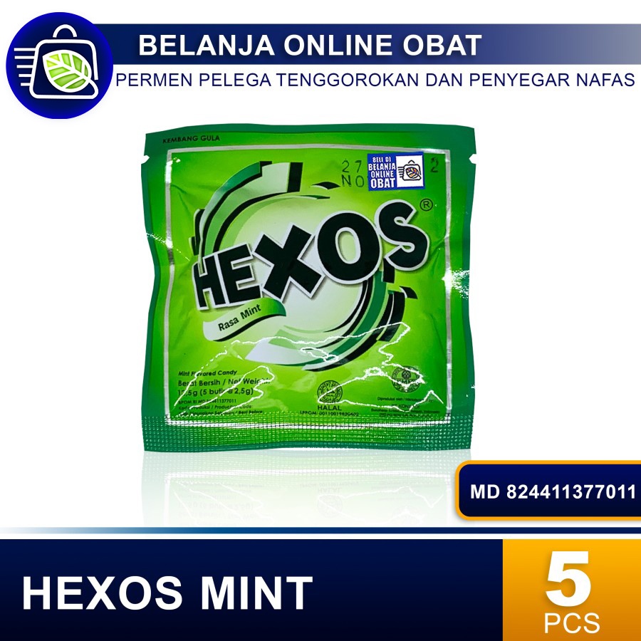 

HEXOS MINT // Permen Pelega Tenggorokan