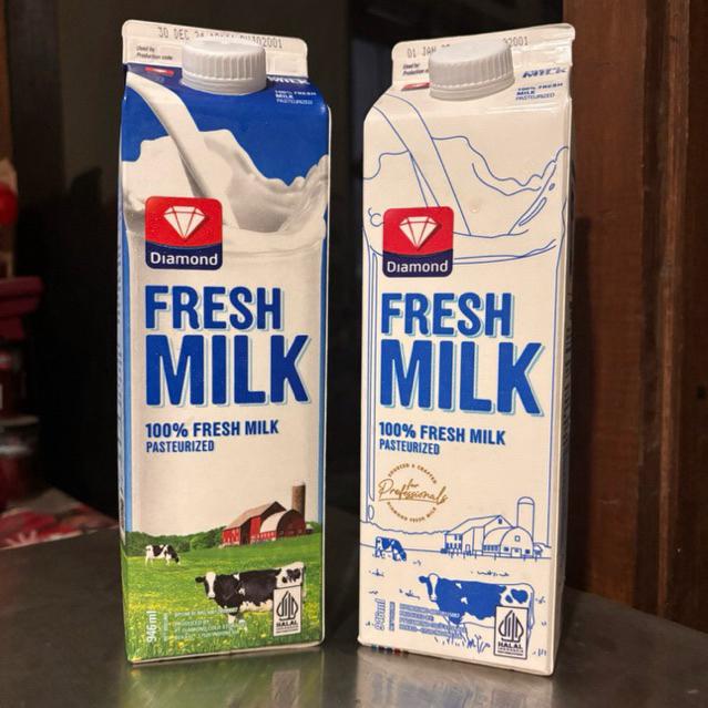 

Diamond Fresh Milk Plain 946ml (Isi 12pcs)