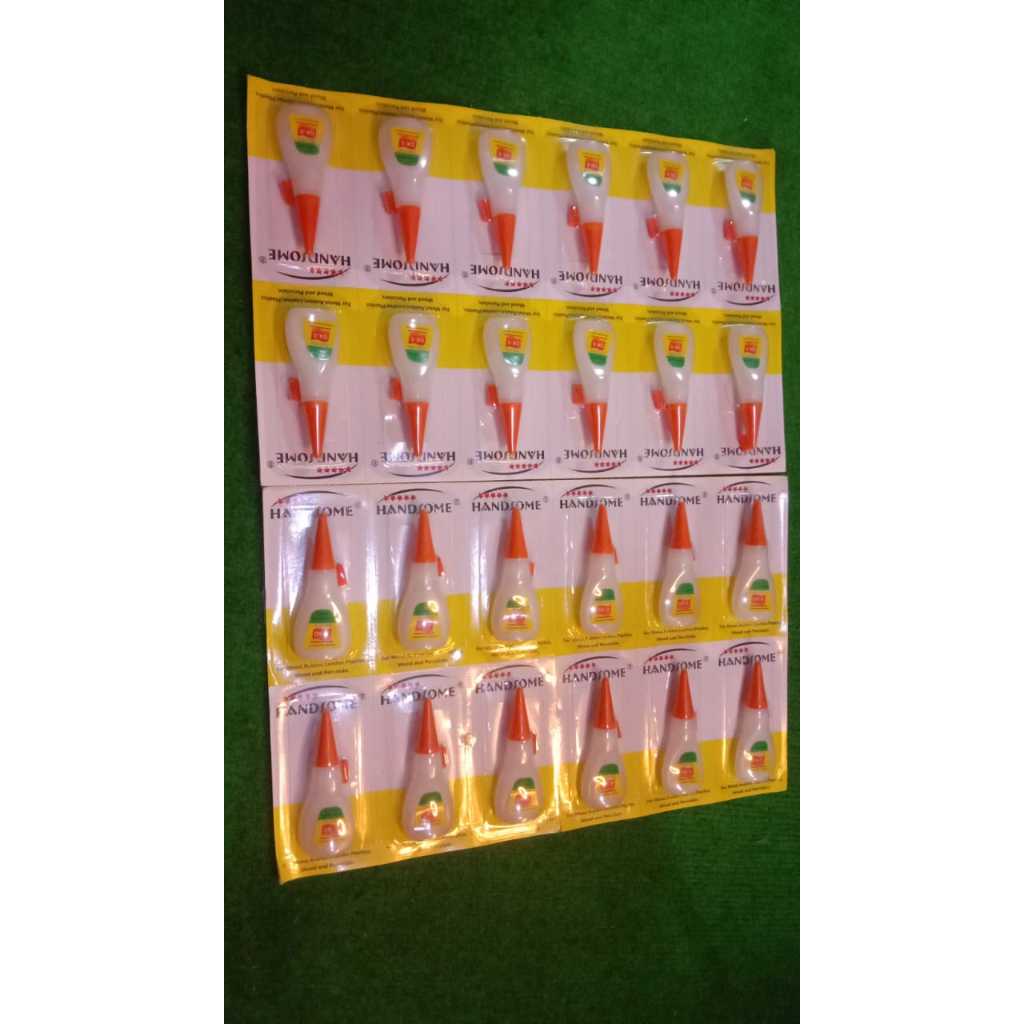 

12pcs lem handsome/superglue botol renceng