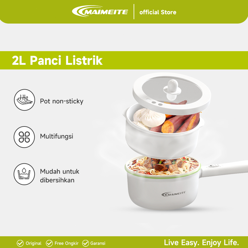 MAIMEITE Panci Listrik / Panci Elektrik Free Steamer Electric Cooker Smart Control Cooking Pot House