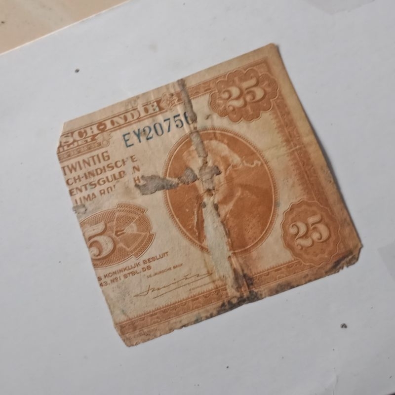 

PROMO SENERING 25 GULDEN NICA BELANDA Koleksi Kertas Kuno Murah Banyak dicari