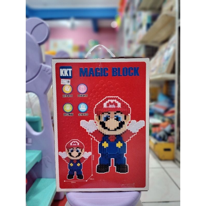 LEGO MARIO BROS 27CM- MAINAN EDUKASI - LEGO KARAKTER SUPER MARIO  - MAINAN ANAK MATARAM