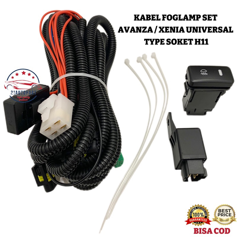 Kabel Foglamp SET Avanza / Xenia Universal Type Soket H11