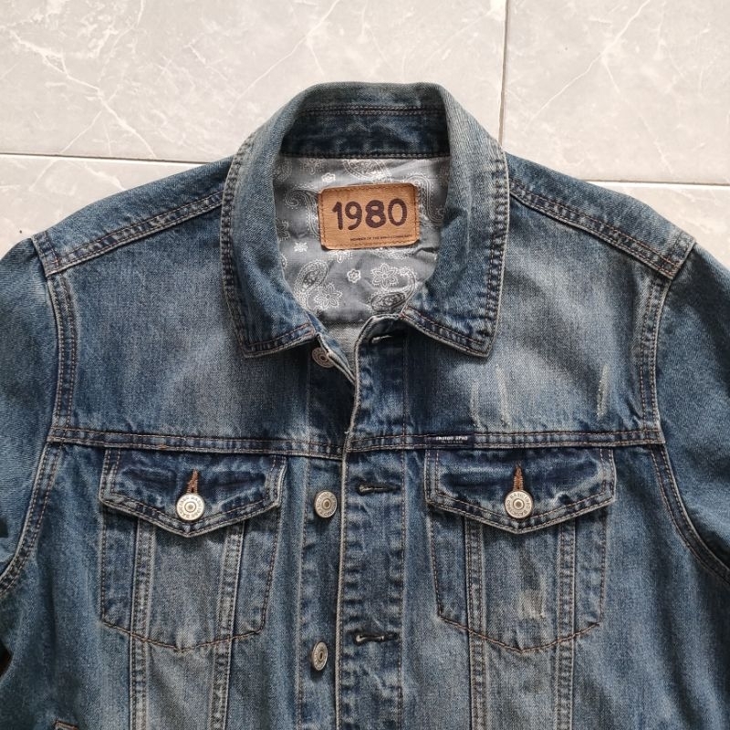 Jaket Denim Indigo Spao 1980