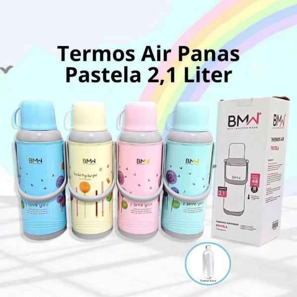 COD TERMURAH - Thermos Air Panas Termos 2L Termos Bahan Kaca Premium Tahan Panas 48 Jam