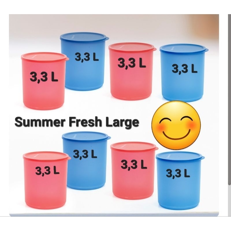 Toples Summer Fresh Large Tupperware ( FREE Bubble Warp )