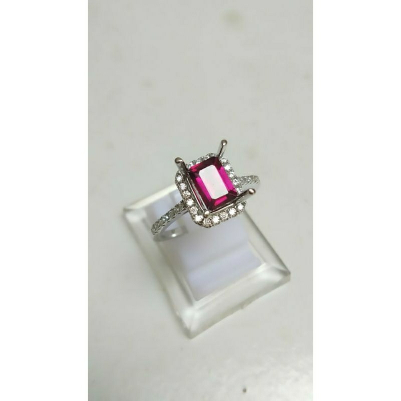 natural redholet (garnet)ring perak 925 asli original,batu permata asli original garansi 100%