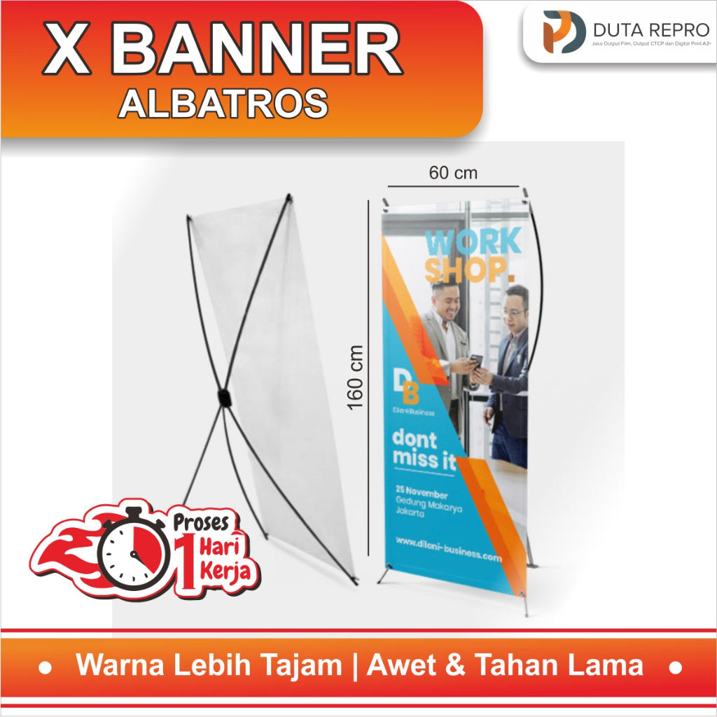 CETAK BANNER / X-BANNER / ROLL BANNER MURAH