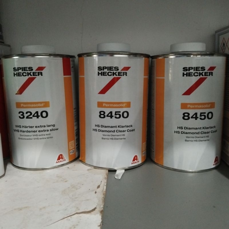Clear Coat Spies Hecker HS  8240.Hardener 1L + 8450 2L 3 set