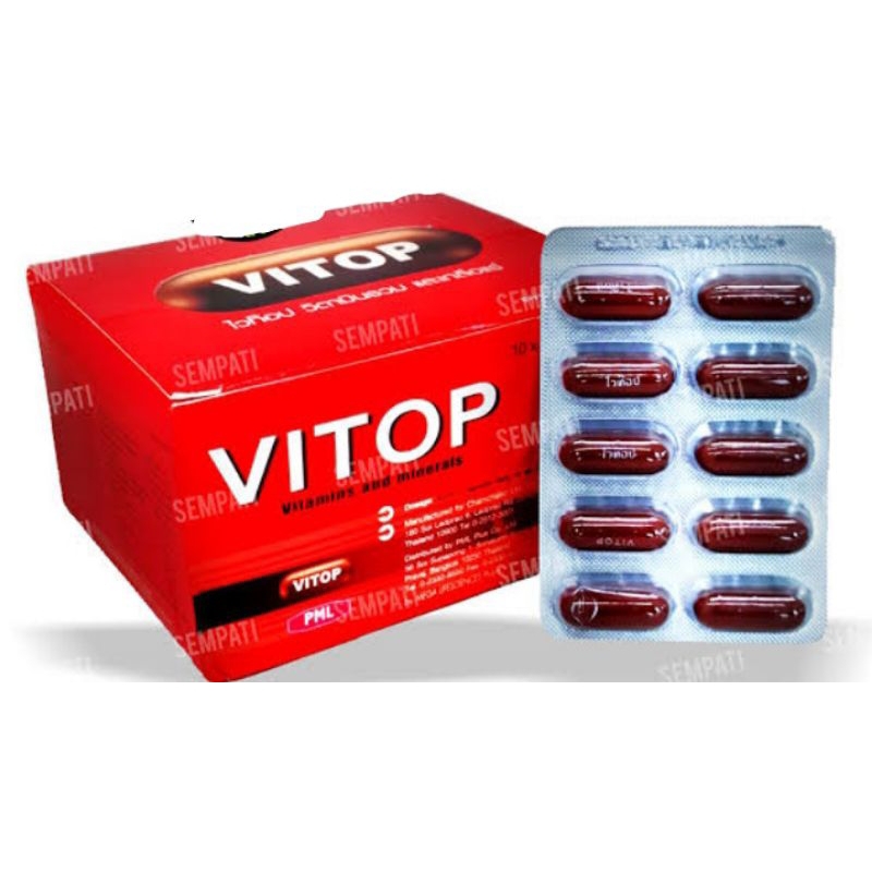 Vitop Thai Vitamin Obat Ayam Penambah Stamina Agresif Mental Tarung