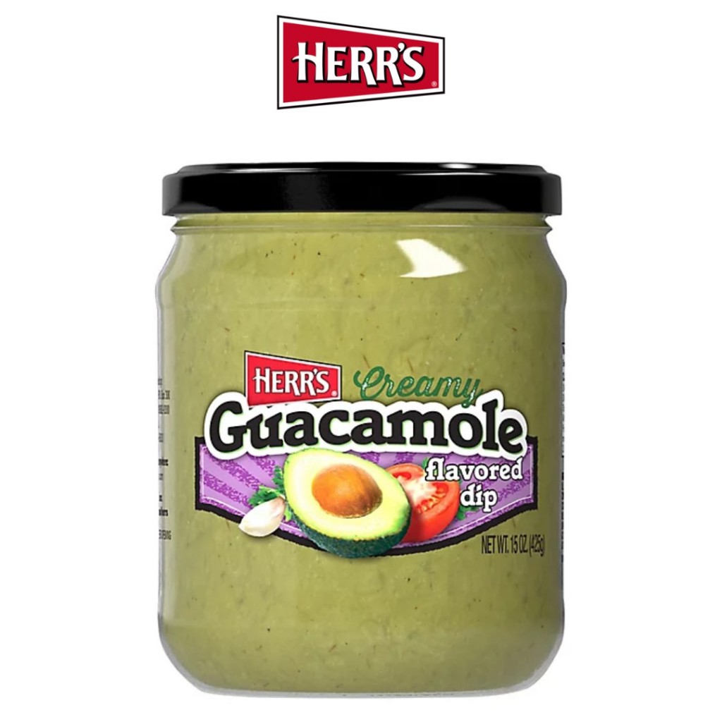 

HERR'S DIPPING GUACAMOLE 15oz herrs original sauce
