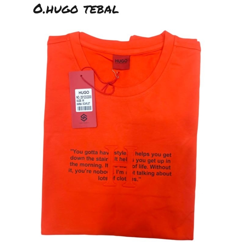 Kaos HUGO SELECTION Spandex Original 100%/kaos oblong HG selection dewasa / baju distro cowok/ t-shi