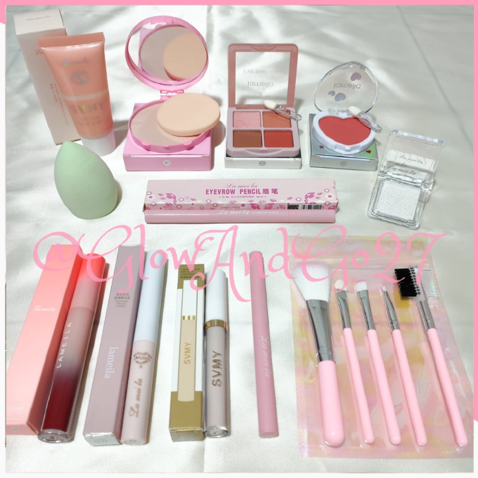 Produk Spesial  PAKET MAKEUP 12 ITEMS FREE BRUSH 5 IN 1 SET MAKEUP LENGKAP MURAH