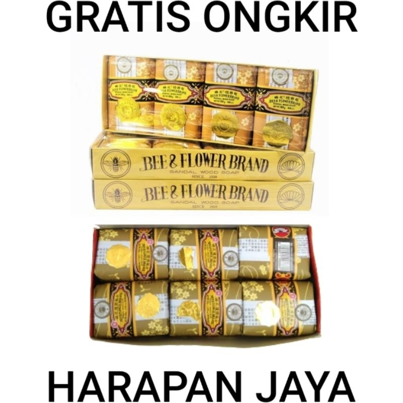 BEE & FLOWER Sabun Cap Tawon Kecil & Besar Per Pak