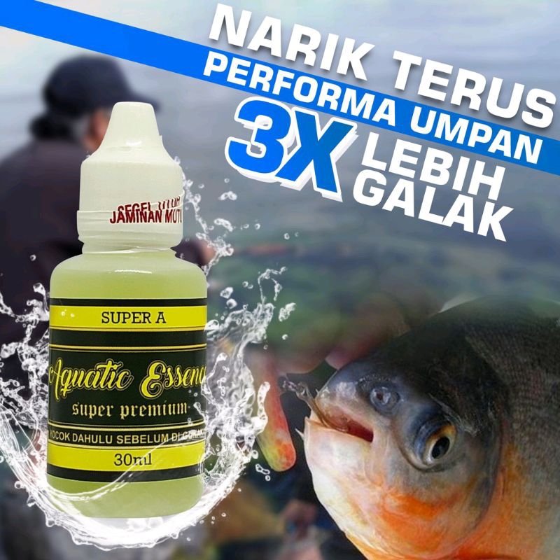 Aquatic Super Premium A Essen Ikan Bawal Mancing Harian Lomba Galatama Target Babon/Indukan Isi 30ml