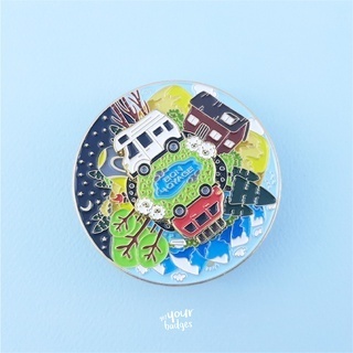 BTS Bon Voyage Spinning Soft Enamel Pin
