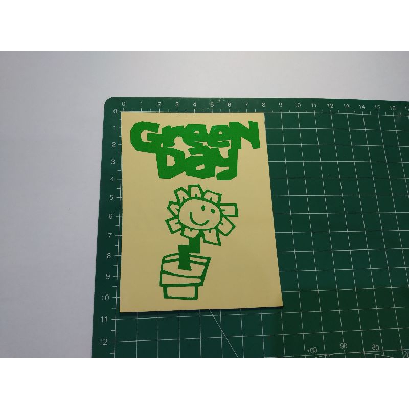 

sticker cutting green day
