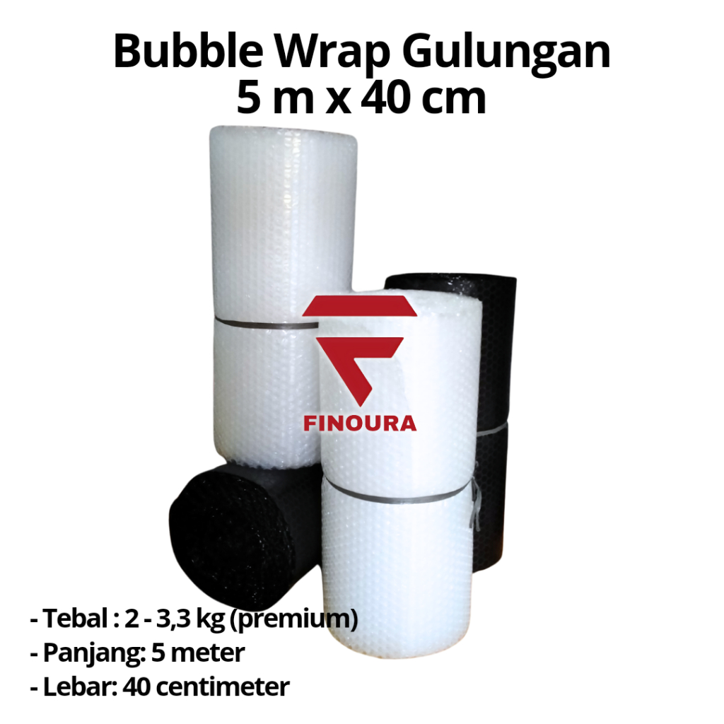 

Bubble Wrap Gulungan Kecil 5 m x 40 cm