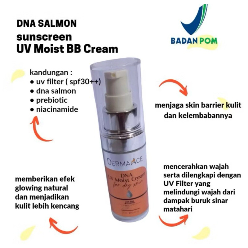 BB UV cream whitening /Sunscreen whitening UV DNA Salmon / UV moist DNA Salmon