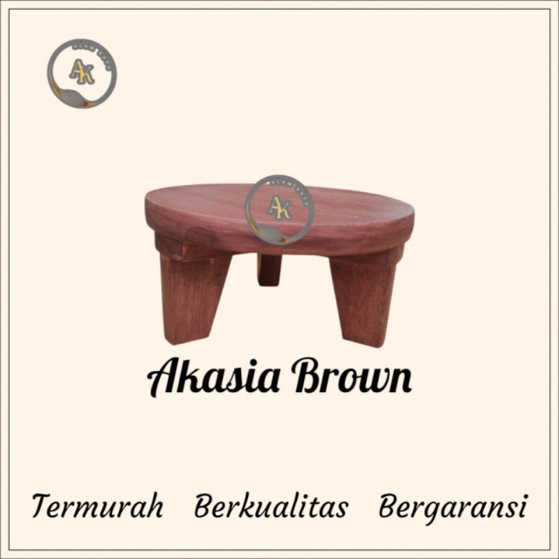 Talenan bulat kayu kaki tiga cake stand talenan kaki unik kayu alas kayu alas kue