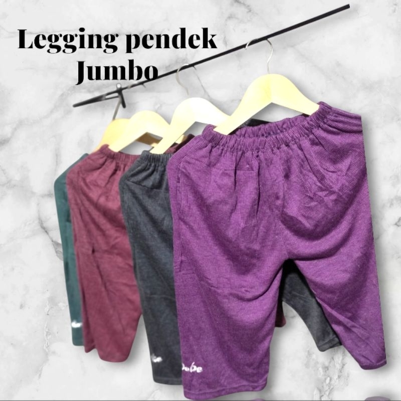 celana legging pendek wanita Jumbo  bebe 7/8