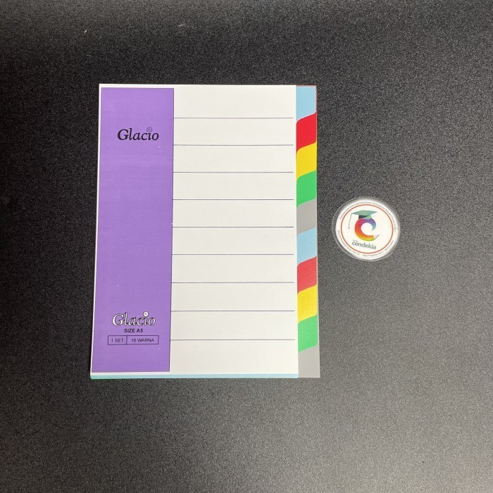 

Pembatas Binder A5 Glacio 10 Warna