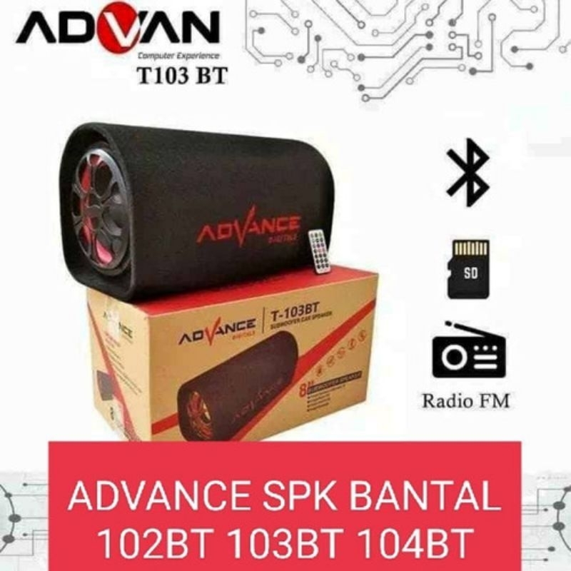 Speaker Bluetooth 8 inch AC DC Advance T103BT