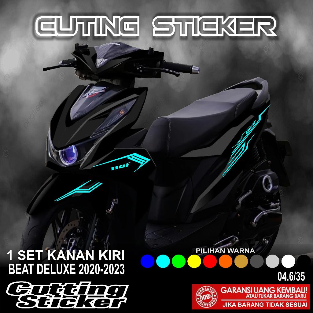 0406 Striping Cutting Beat Deluxe 2020 2021 2022 2023  Motif GARIS Cutting Sticker Cutting Sticker M