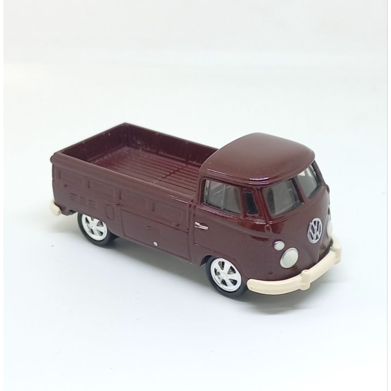 johnny lightning volkswagen 1965 type 2 type ii pickup maroon playing mantis 1/64 loose diecast