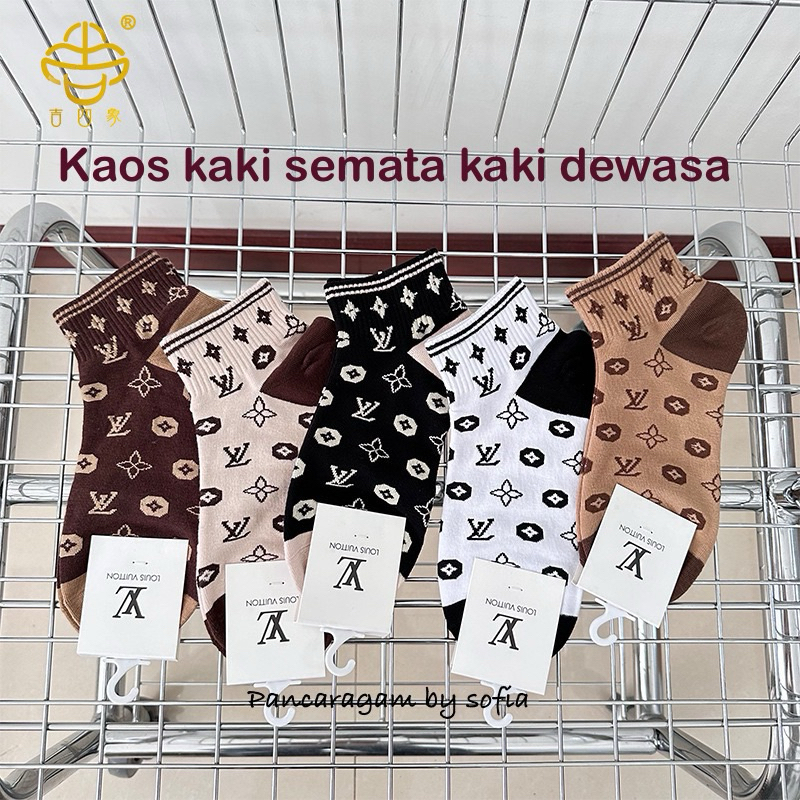 KAOS KAKI SEMATA KAKI CEWEK MERK LOUIS VUITTON LV
