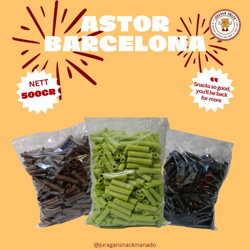 

ASTOR BARCELONA KEMASAN 500GR / ASTOR PREMIUM /SNACK ASTOR