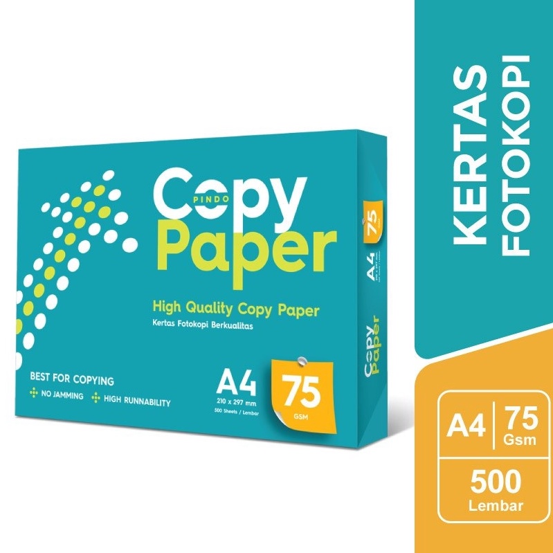

KODE HYJWH Kertas HVS Copy Paper A4 75 gram per Rim 5 Lembar