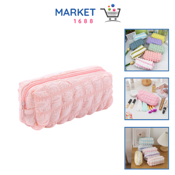 

Market1688 Tempat Pensil Puffy Aesthetic Kotak Pensil Sleting Lucu Warna Macaroon Aesthetic Crinkled Fufu Pouch Tempat Pensil Bulu Bentuk Bantal Kotak Cute Pillow Make Up Pouch Organizer Travel Kapasitas Besar