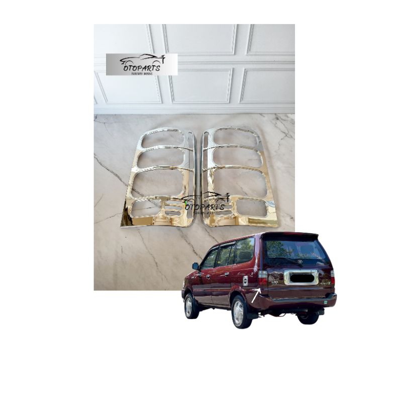 GARNIS LIS COVER LAMPU SEIN MOBIL KIJANG KAPSUL TAHUN 2000 CROM