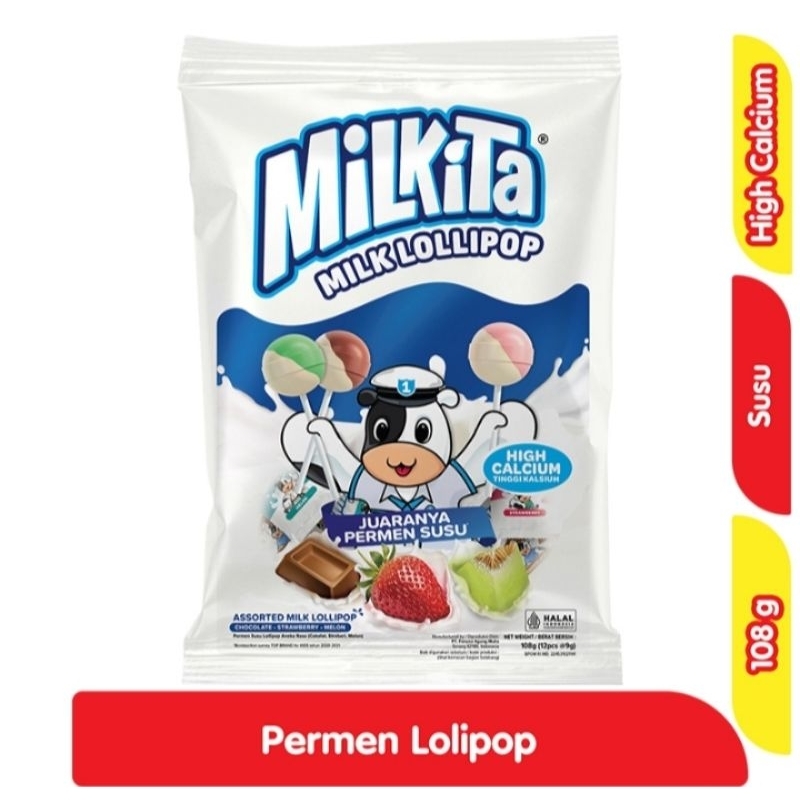 

permen susu milkita lolypop lolipop