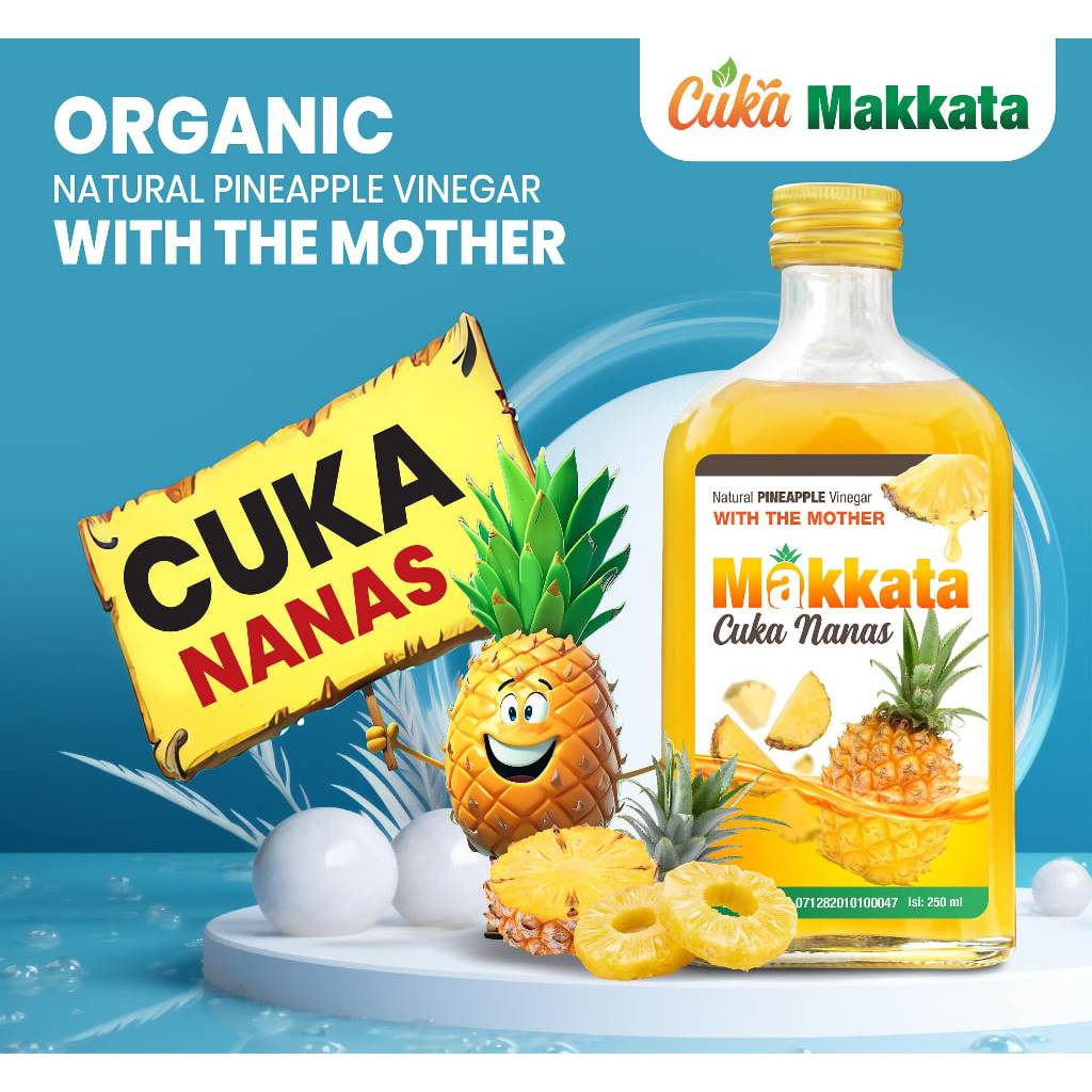 

Cuka Nanas With Mother Untuk Diabetes Kemasan Botol Kaca 250ml - Cuka Nanas Original