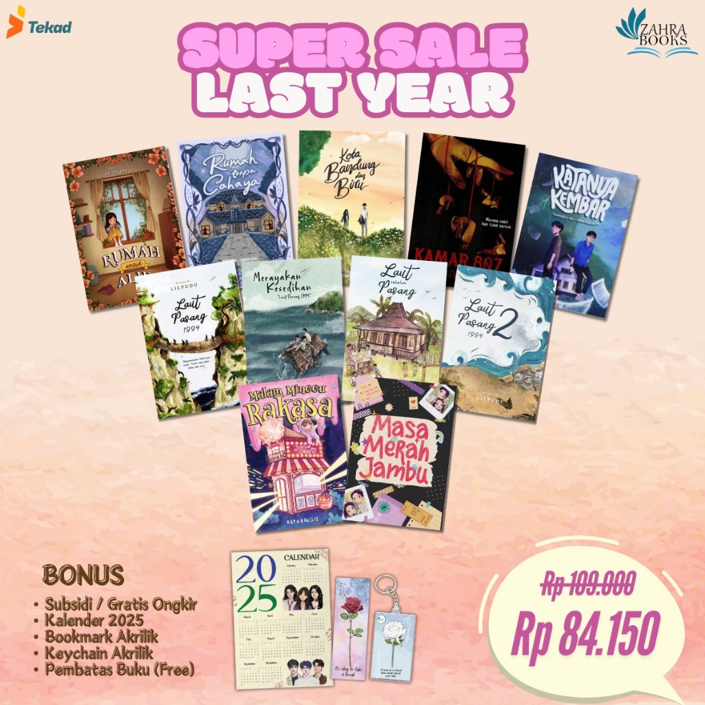 PROMO SUPER SALE LAST YEAR BY TEKAD - Novel Kota Bandung & Biru, Laut Pasang series, Jevgar, Cewek P